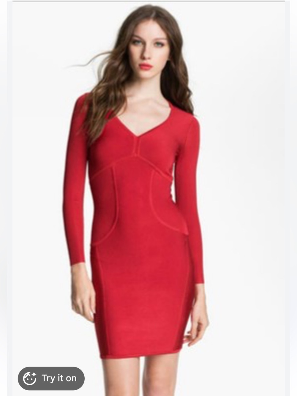 NWOT Ted Baker Red Aspin Celebrity Bodycon Dress Womens Size 0
